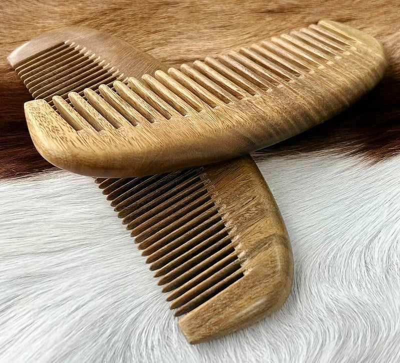 Natural Green Sandalwood Comb