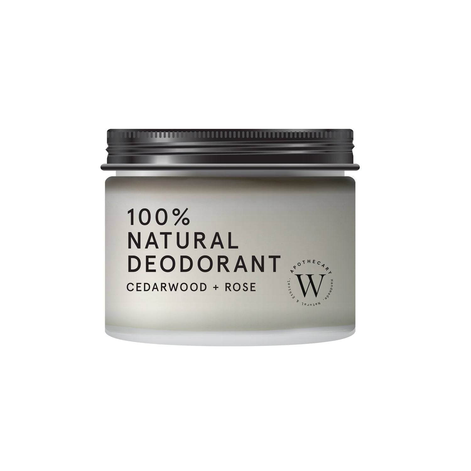 100% NATURAL DEODORANT - Rose + Wood - WONDERVELD APOTHECARY