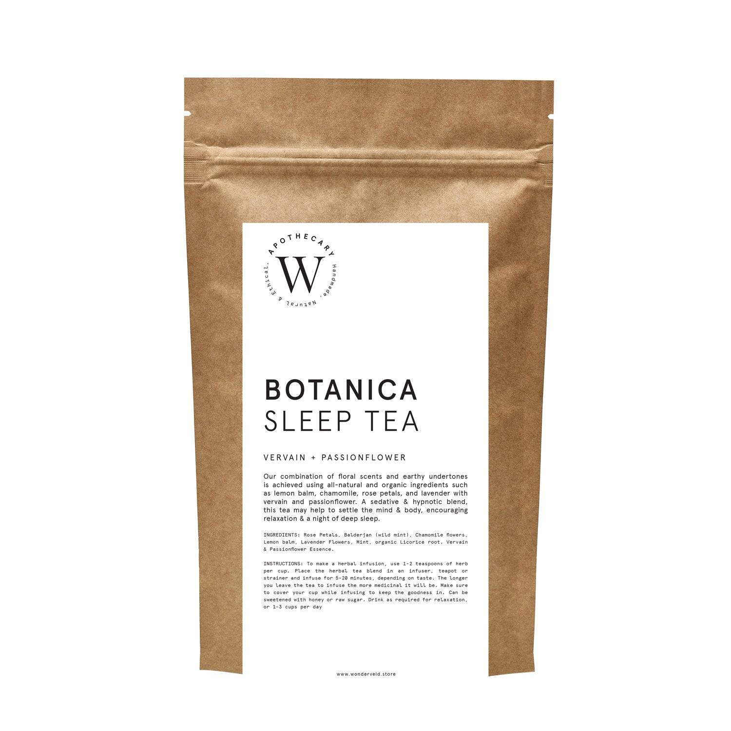 BOTANICA SLEEP TEA - with Vervain + Passionflower - WONDERVELD APOTHECARY