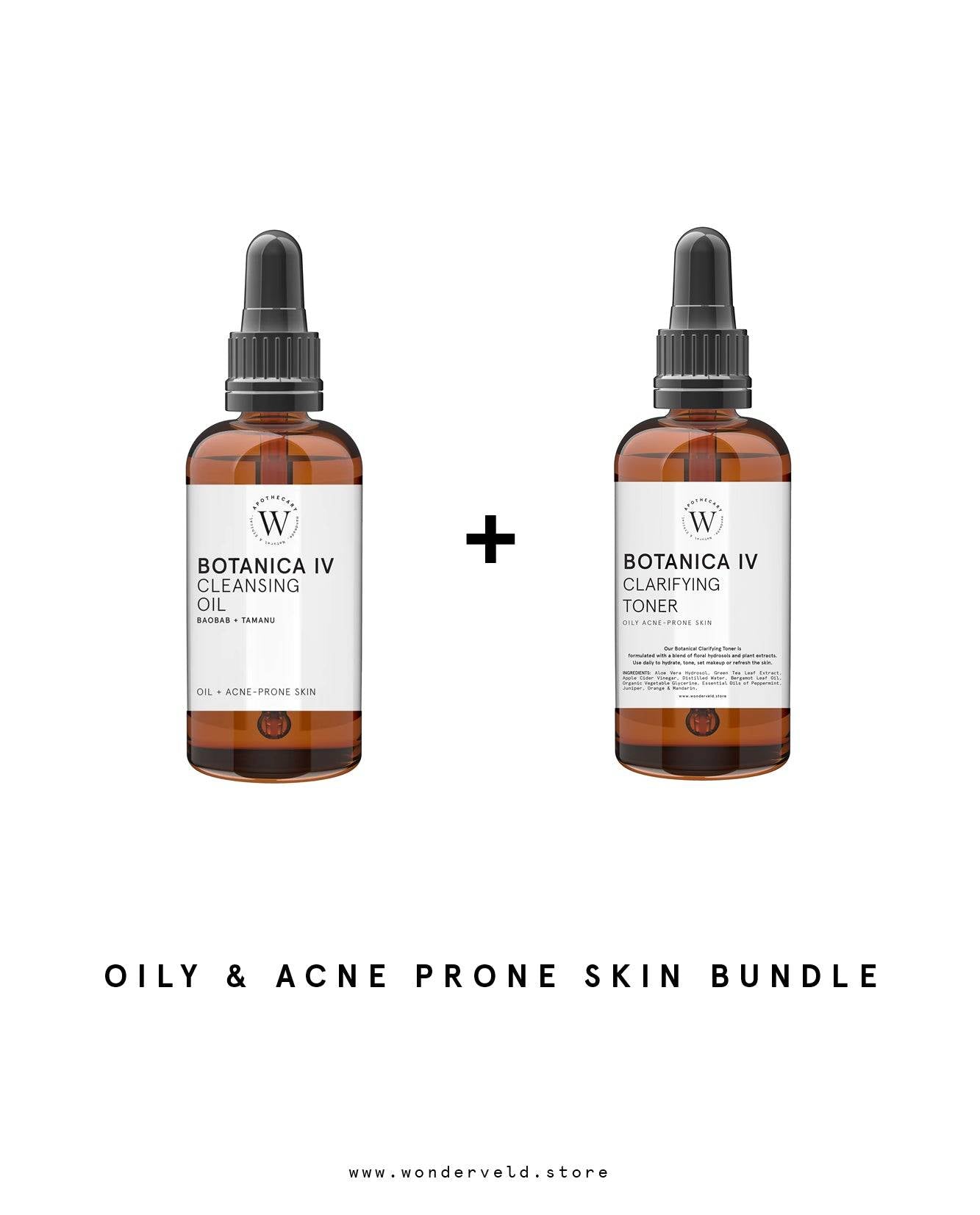 OILY & ACNE PRONE SKIN BUNDLE - WONDERVELD APOTHECARY