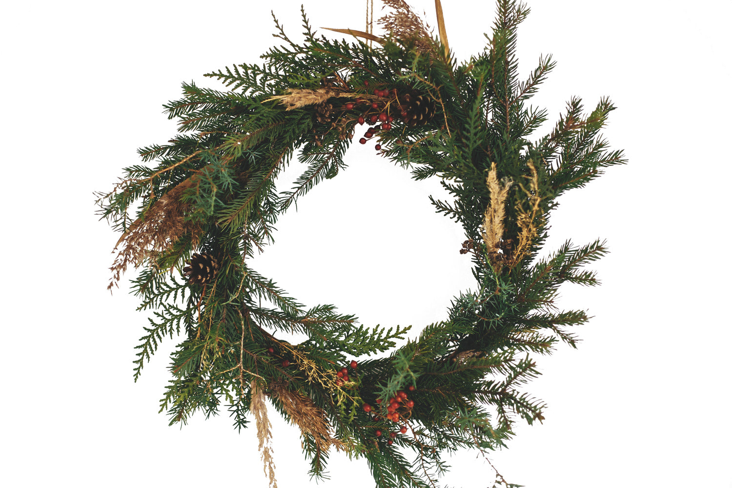 BOTANICAL WREATH WITH FORAGED GREENERY - WONDERVELD APOTHECARY