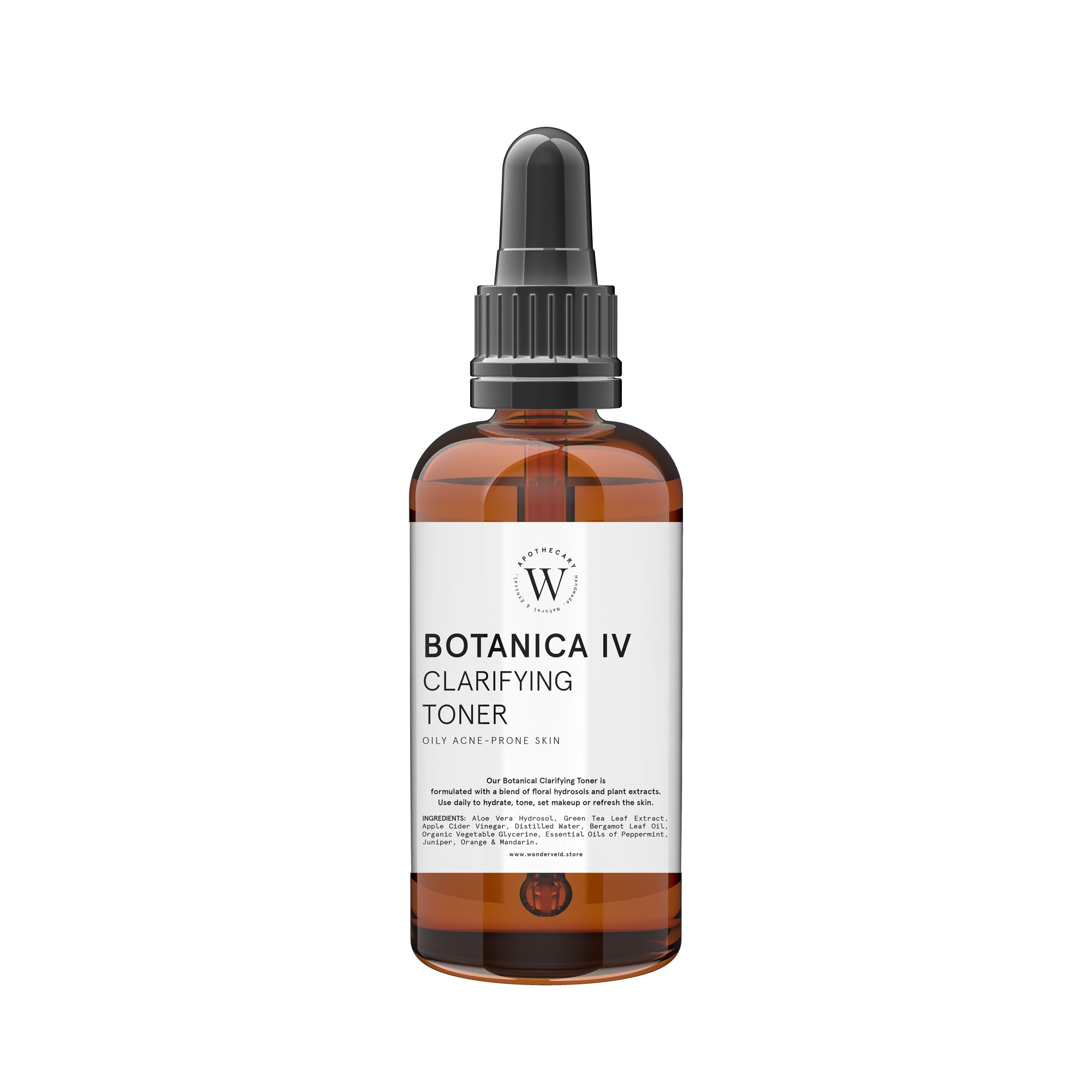 BOTANICA IV CLARIFYING TONER - OILLY ACNE PRONE SKIN - WONDERVELD APOTHECARY