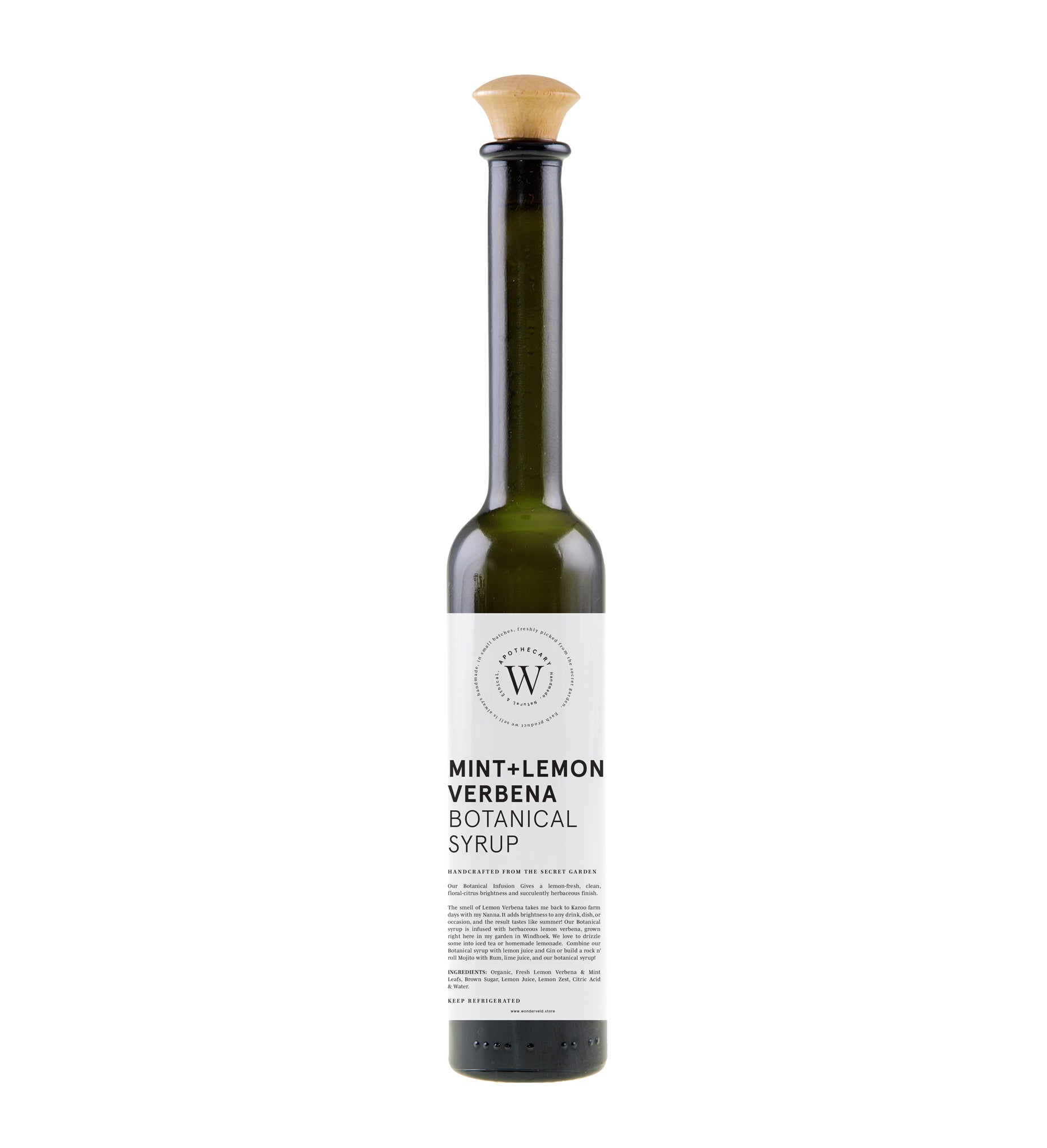 MINT+LEMON VERBENA BOTANICAL SYRUP - WONDERVELD APOTHECARY