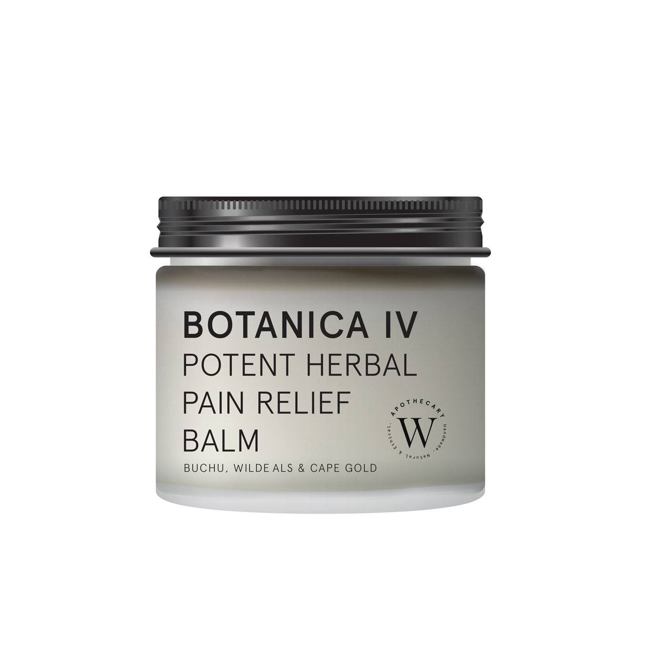 POTENT HERBAL PAIN RELIEF BALM with Buchu, Wilde Als & Cape Gold  - WONDERVELD APOTHECARY