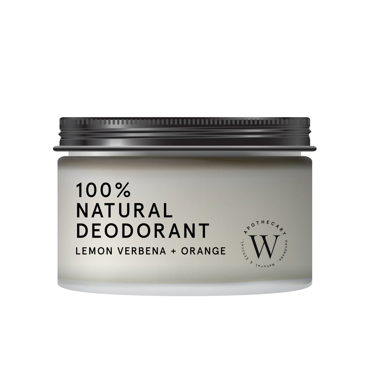 100% NATURAL DEODORANT - Lemon Verbena + Orange - WONDERVELD APOTHECARY