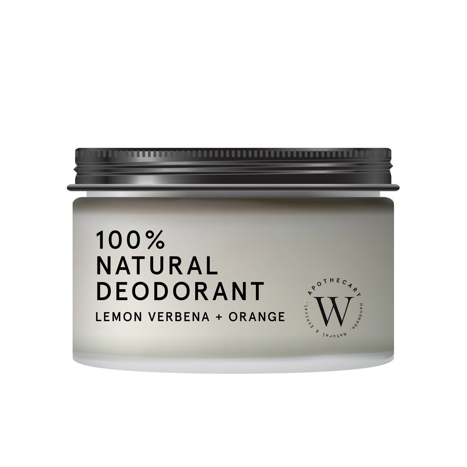 100% NATURAL DEODORANT - Lemon Verbena + Orange - WONDERVELD APOTHECARY